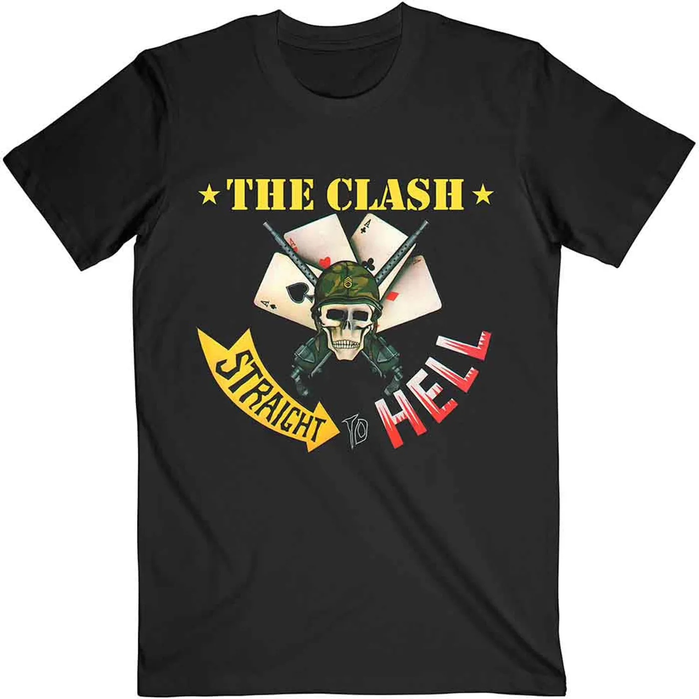 The Clash T Shirt - Straight To Hell Single