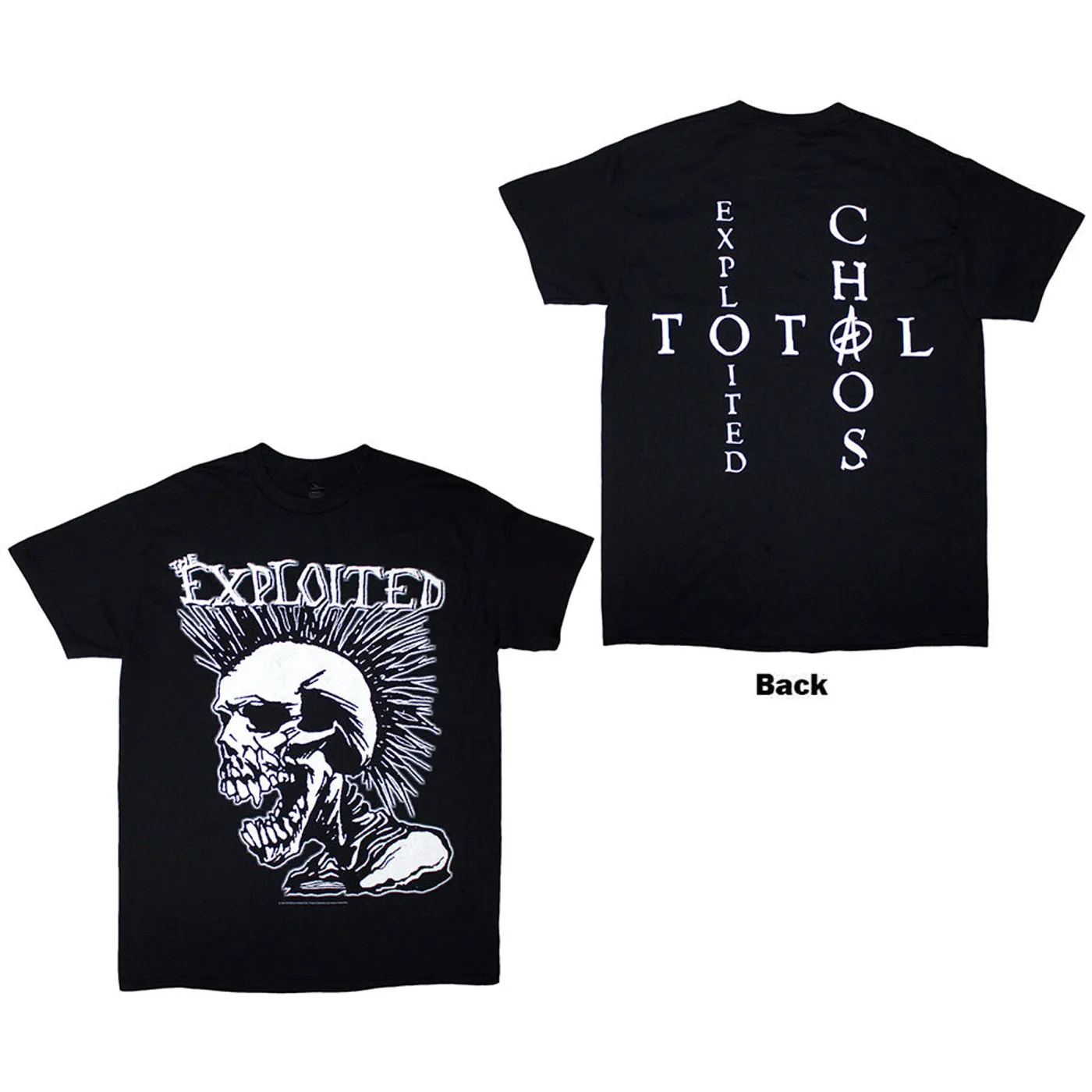 The Exploited T Shirt - Mohican Skull