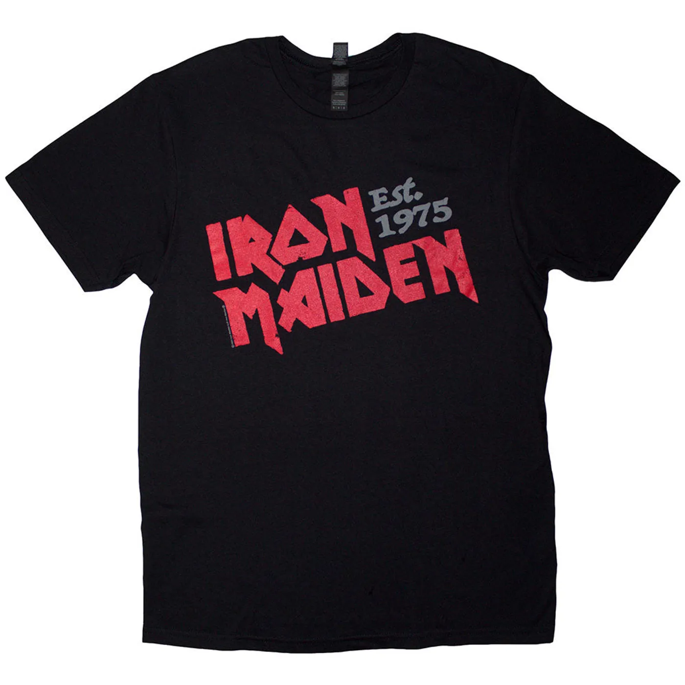 Iron Maiden T Shirt - Est. 1975 Slanted Logo