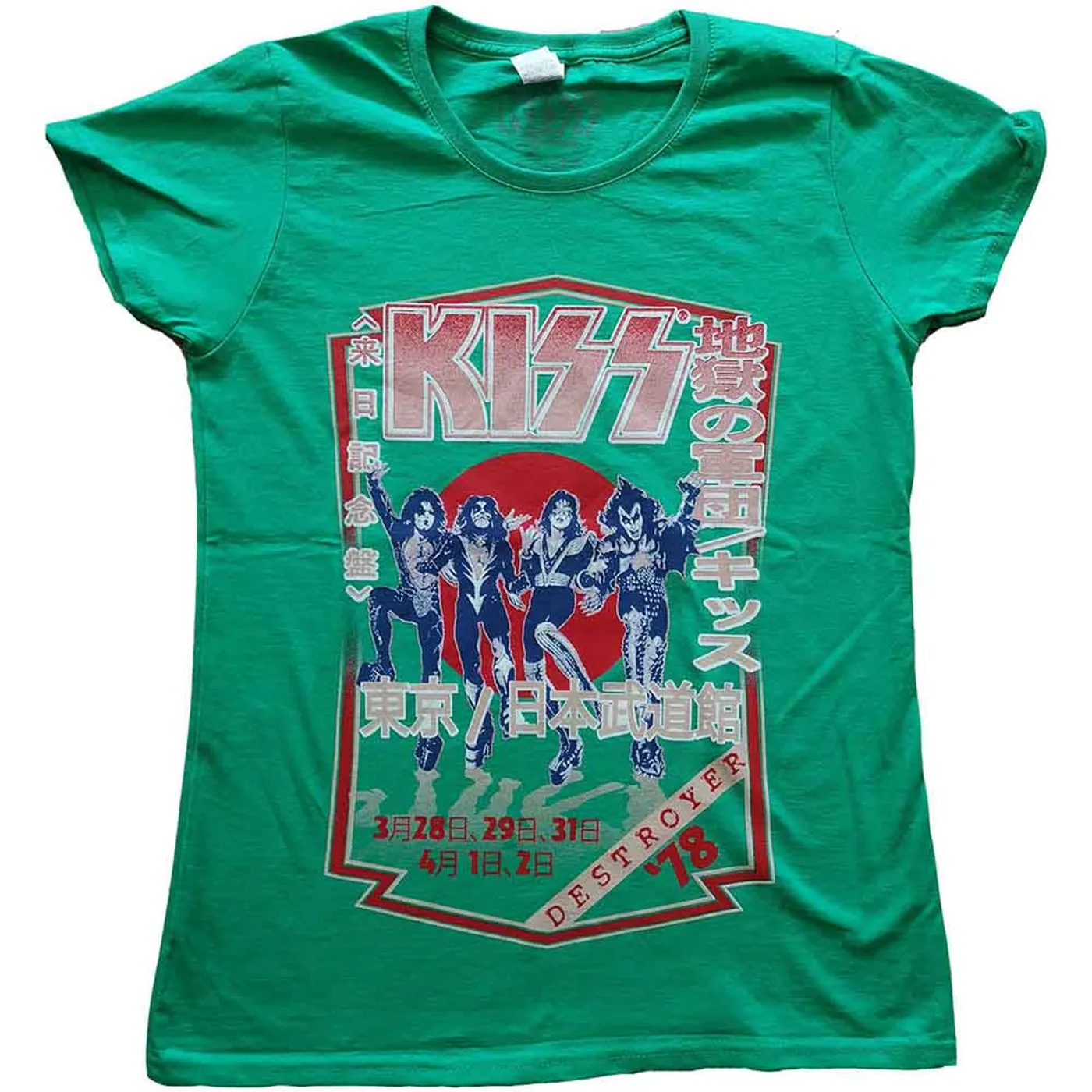 KISS Women's T Shirt - Destroyer Tour '78
