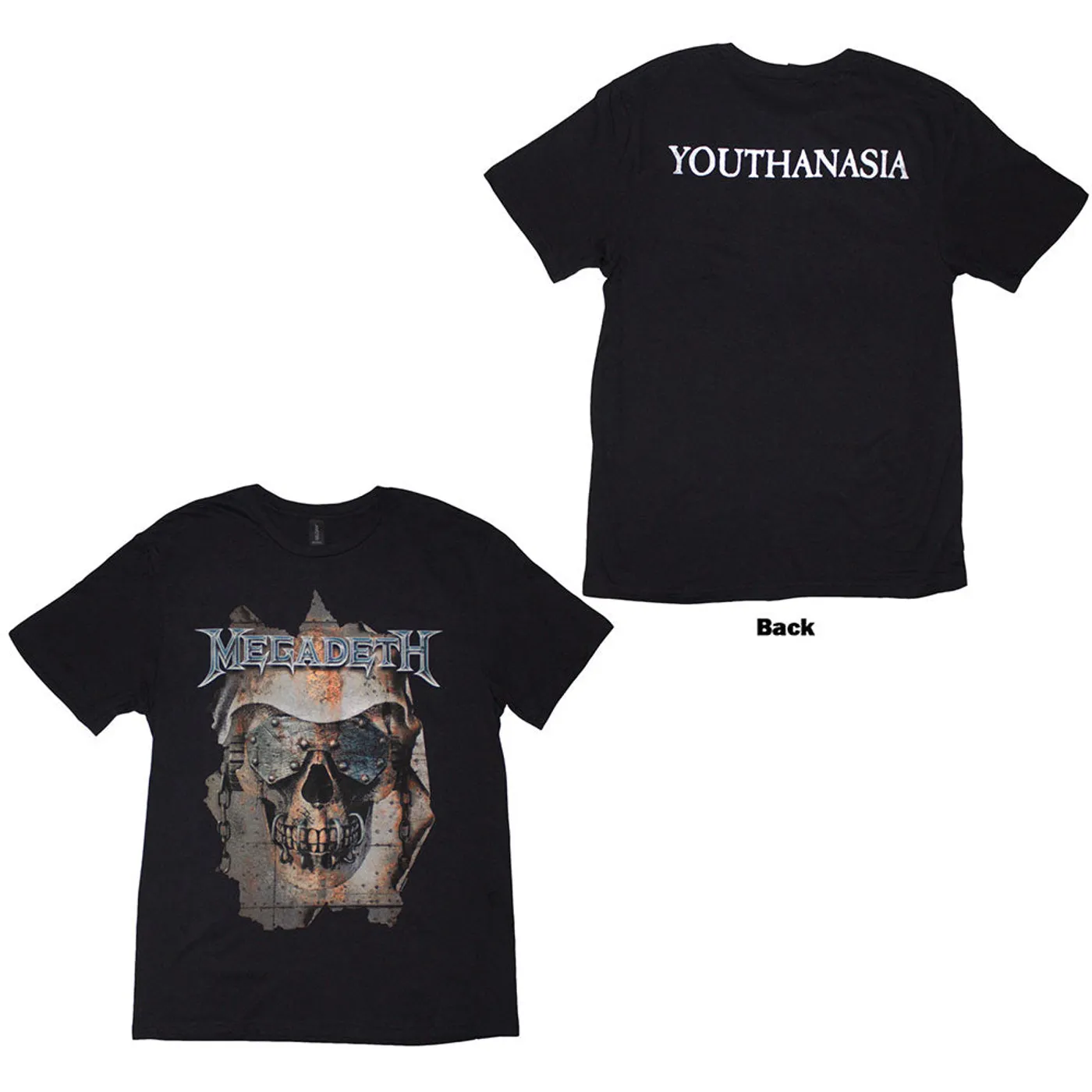 Megadeth T Shirt - Youthanasia Ripped Thru