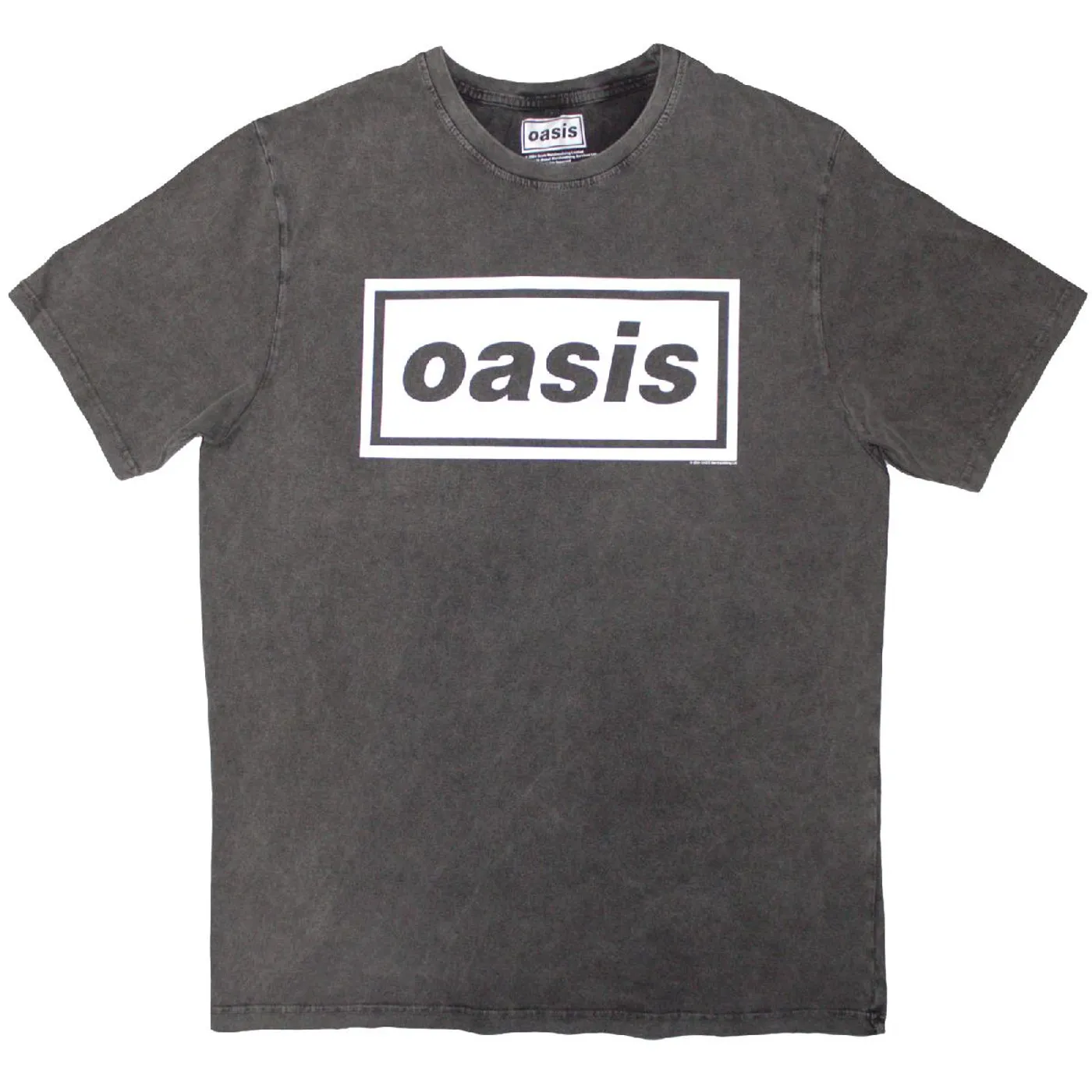 Oasis T Shirt - Decca Logo Stone Wash