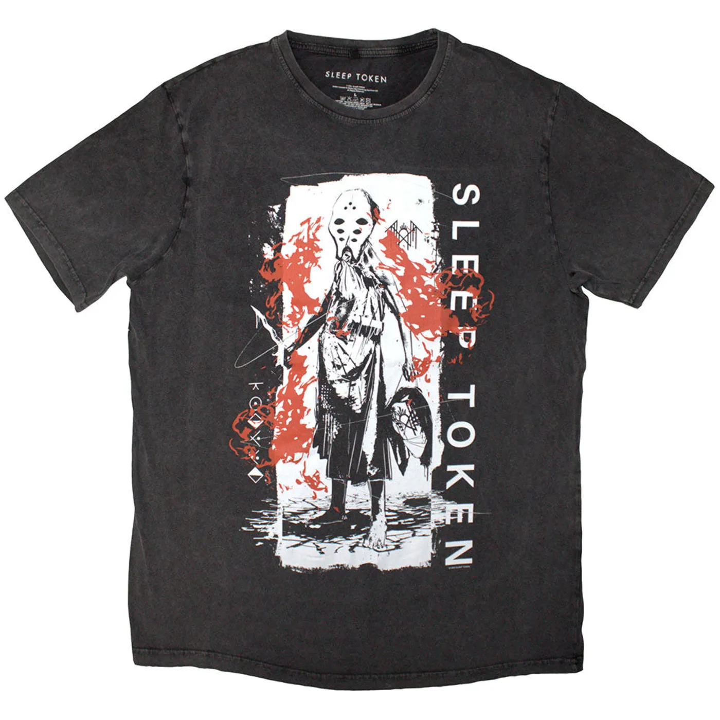 Sleep Token T Shirt - Euclid Stone Wash