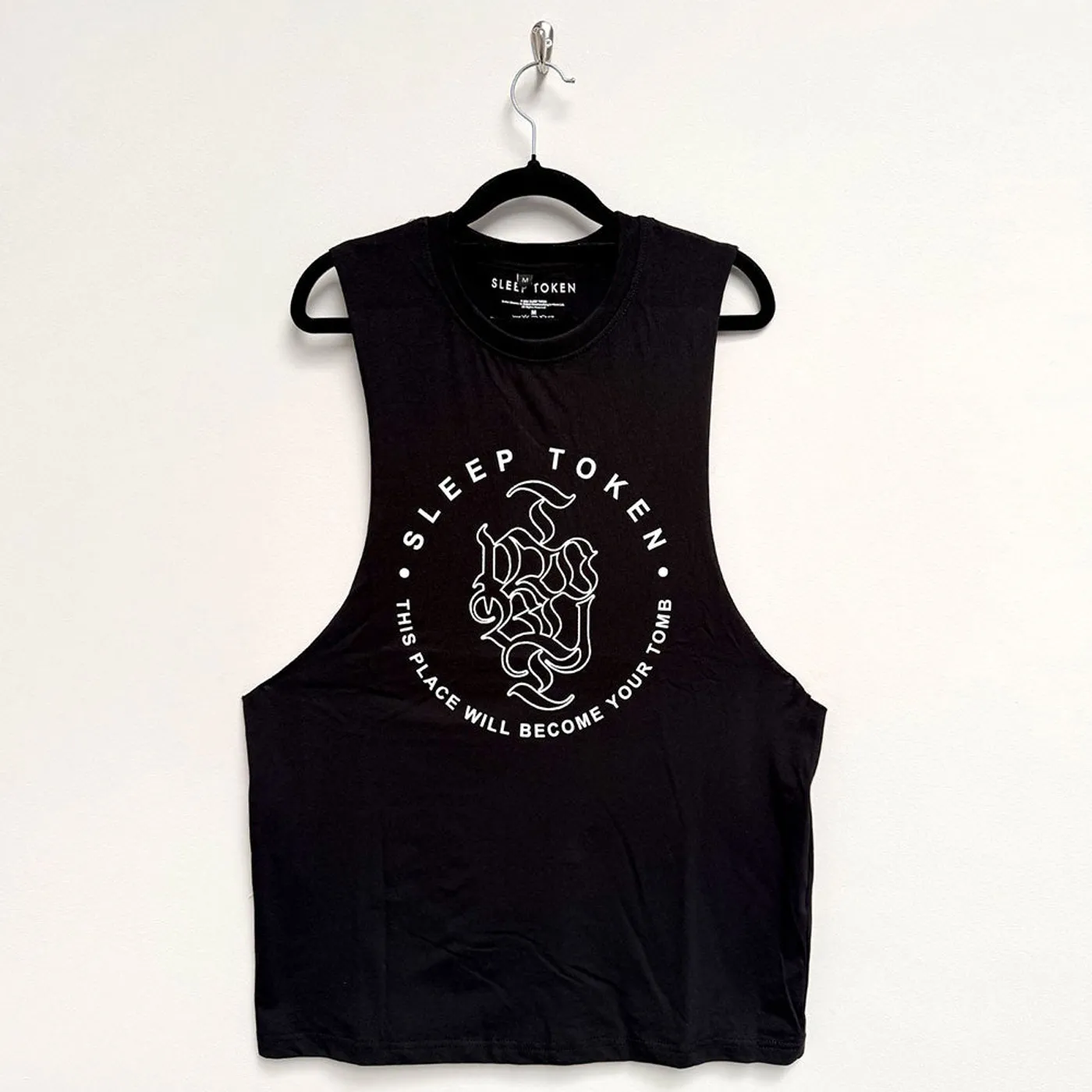 Sleep Token Vest Top - Tomb Text Ring