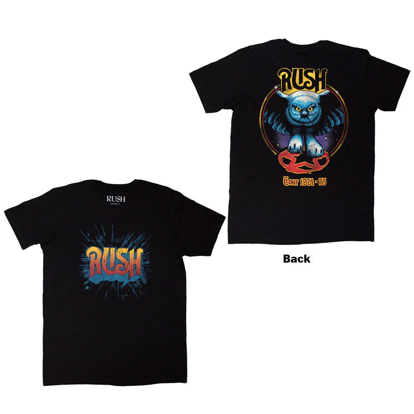 Rush T Shirt - Tour '74-'75