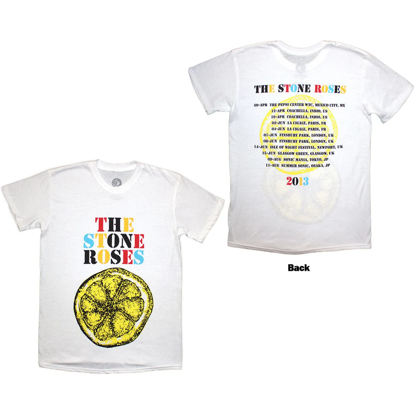 The Stone Roses T Shirt - Tour 2013