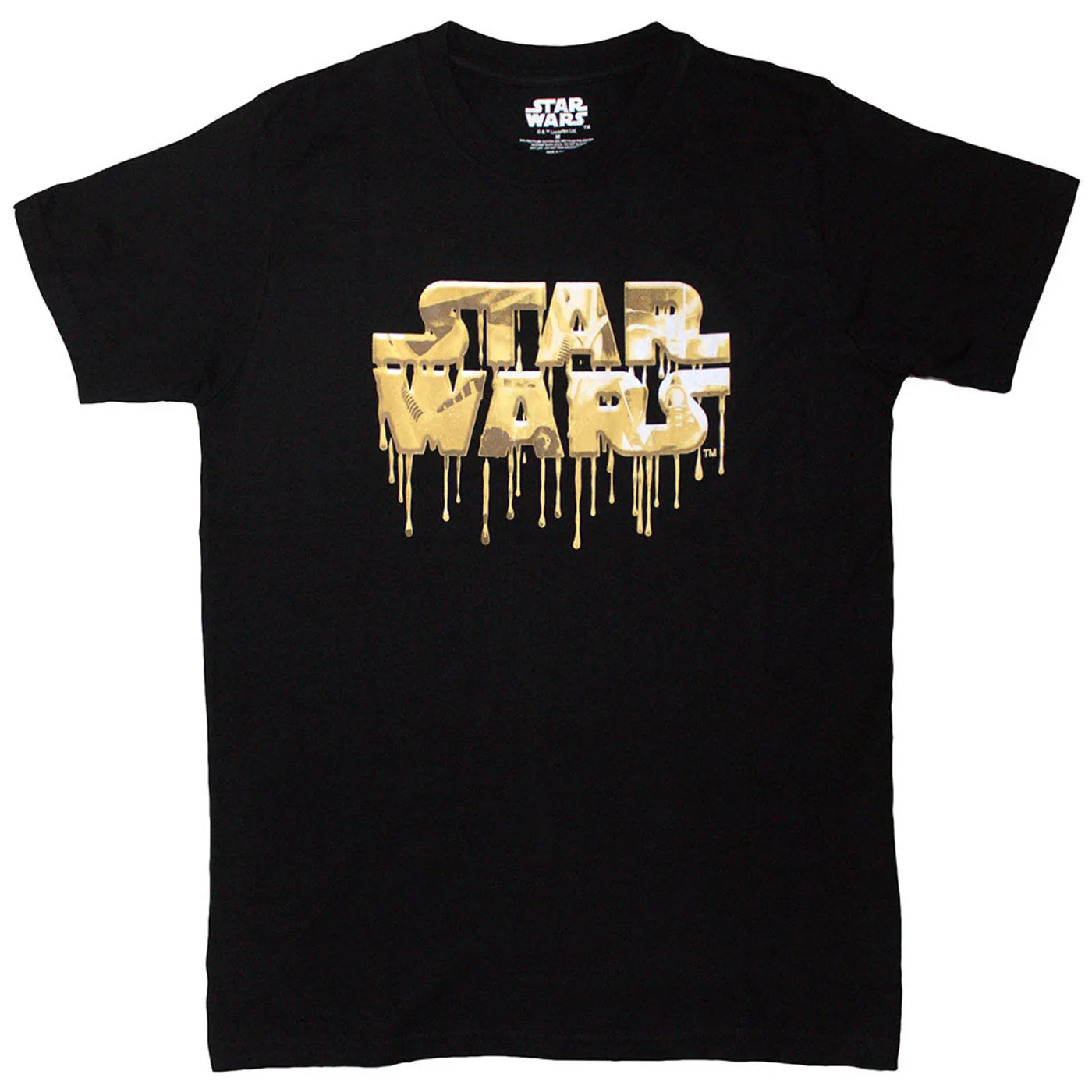 Star Wars T Shirt - Gold Drip Logo
