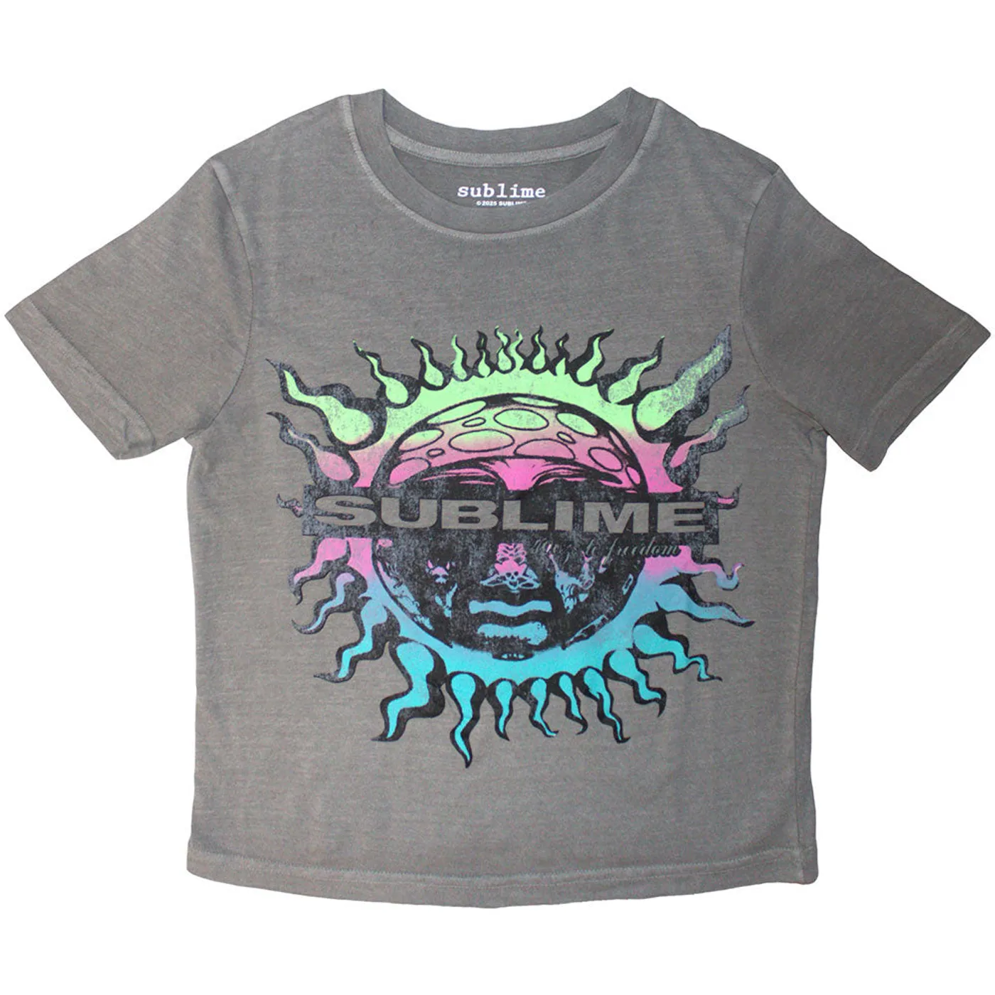 Sublime Women's Crop Top - Gradient Sun