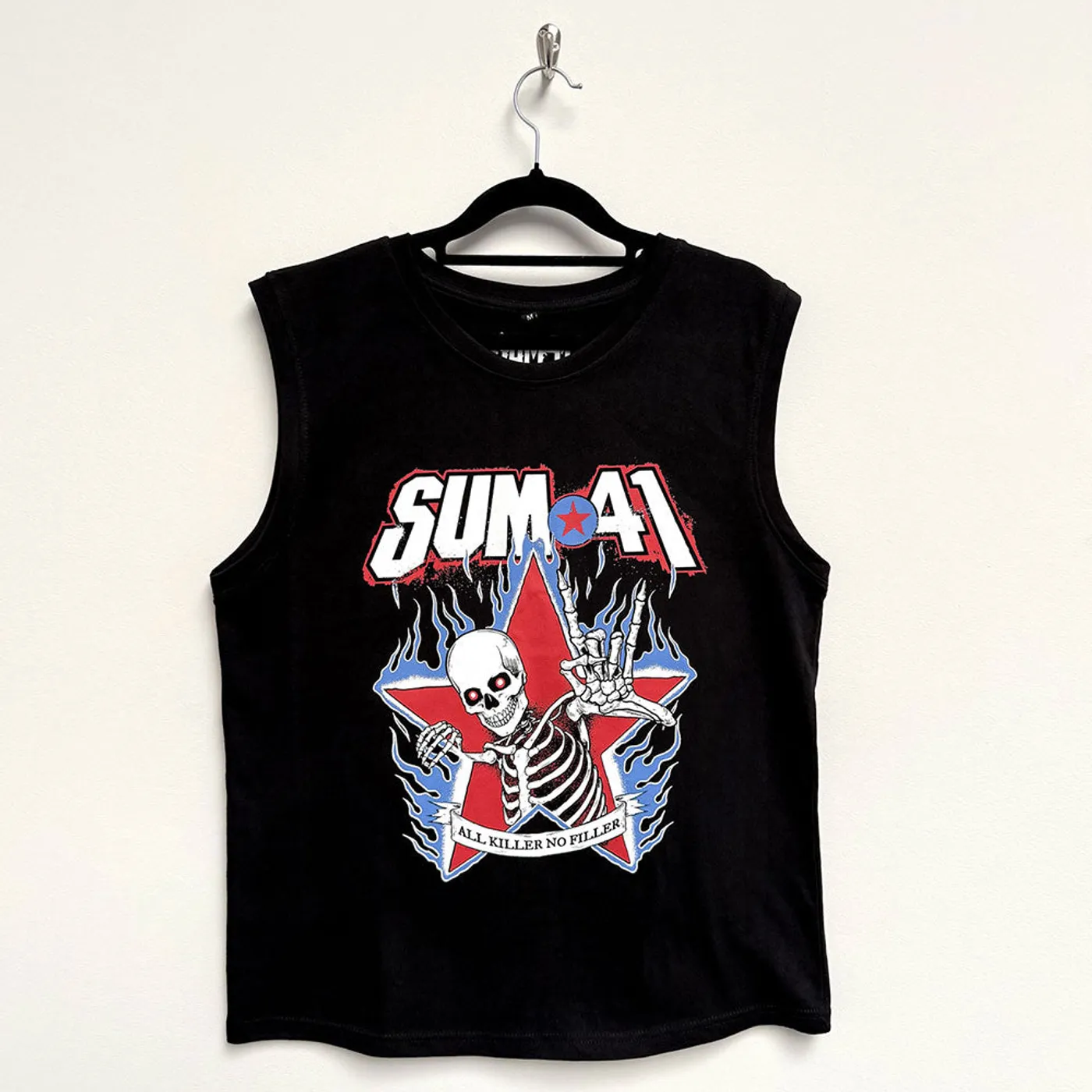 Sum 41 Vest Top - All Killer No Filler Skeleton