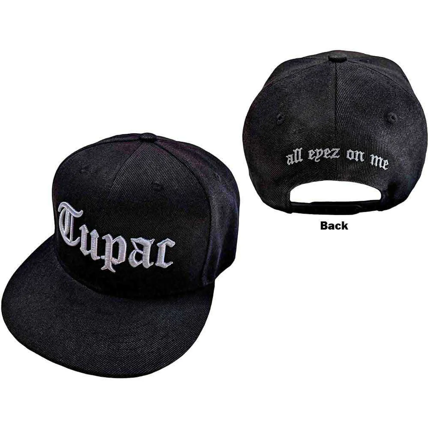 Tupac Baseball Caps - White Album Faces & Apple