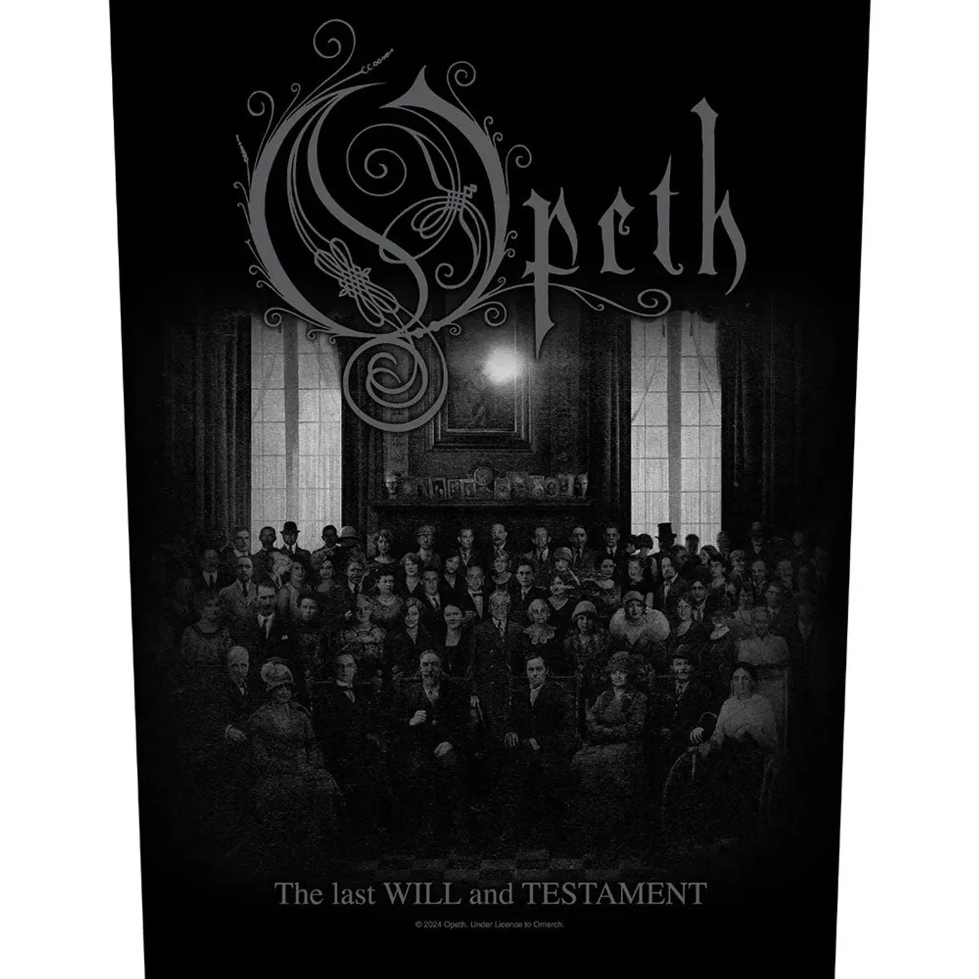 Opeth Patches-Woven Sew On - Skull Logo