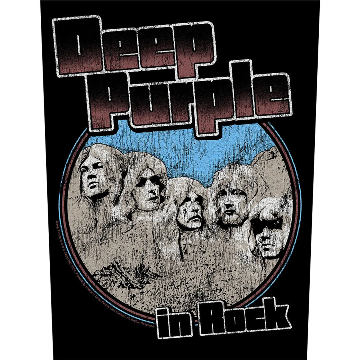 Deep Purple Patches-Woven Sew On - Red Logo