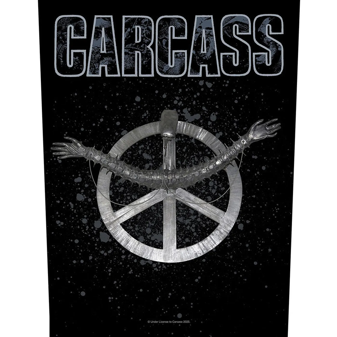 Carcass Patches-Woven Sew On - Black Logo