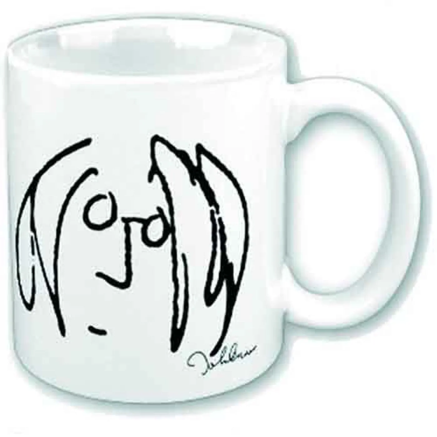 John Lennon Matte Mugs - Signed Drum Logo