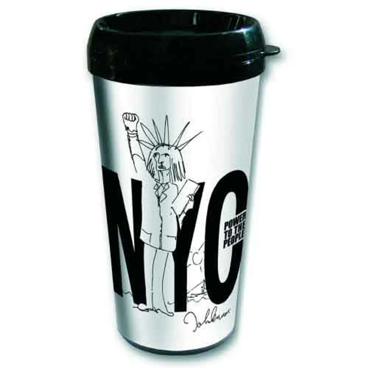 John Lennon Plastic Travel Mug - For You Blue/Long and Winding Road (Japan)