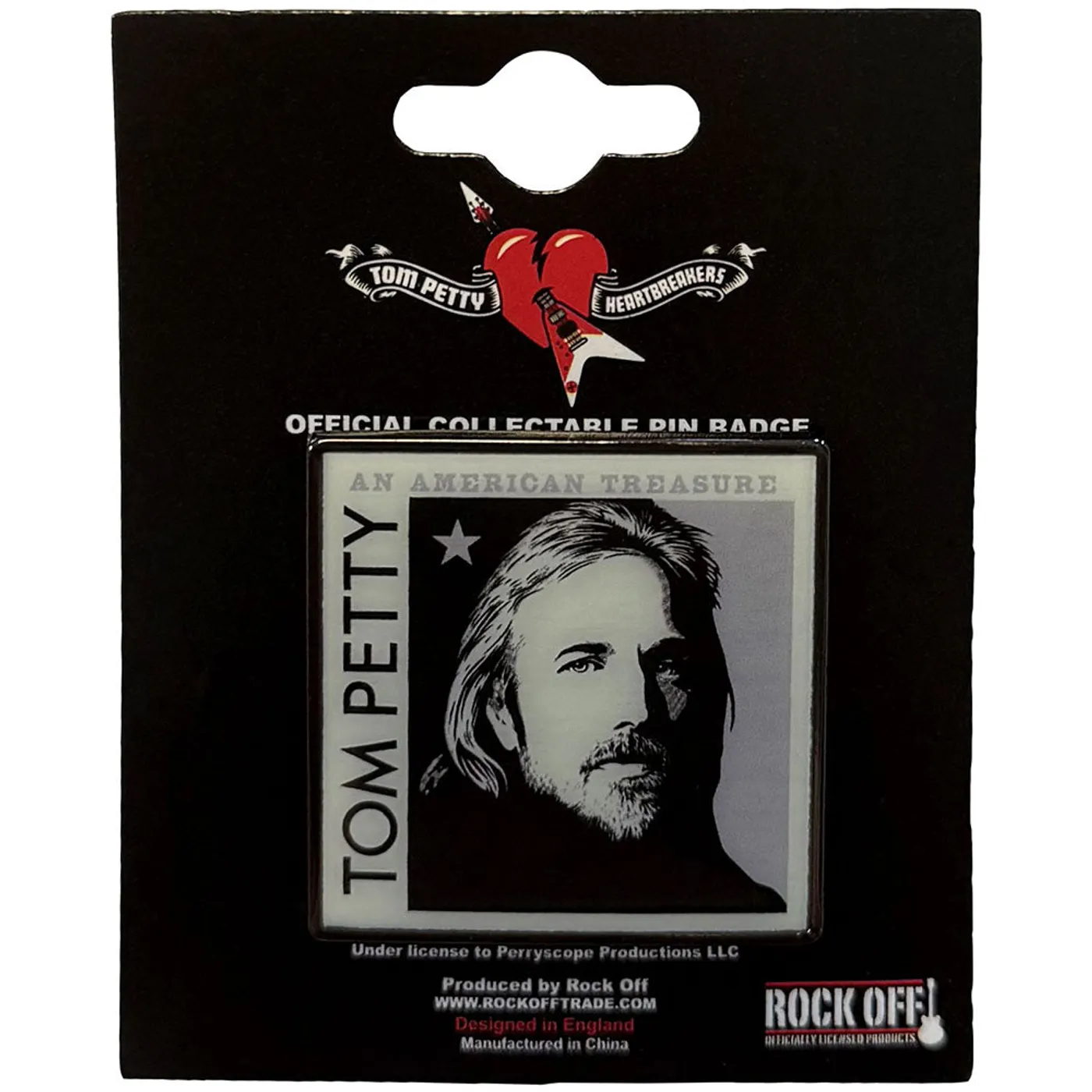 Tom Petty Pin Badge - Metal Logo