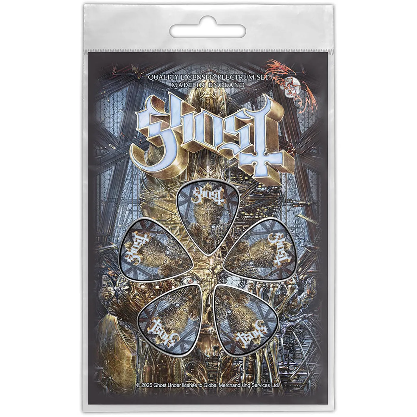Ghost Plectrum Multi-pack - Bullet Logo