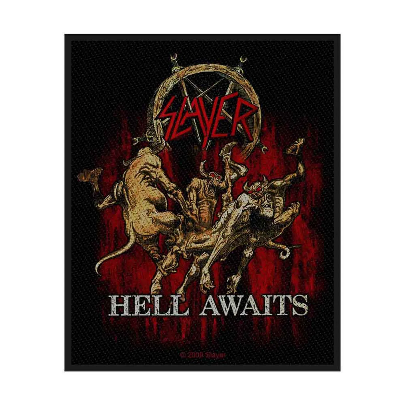 Slayer Patches-Woven Sew On - Crooked Young