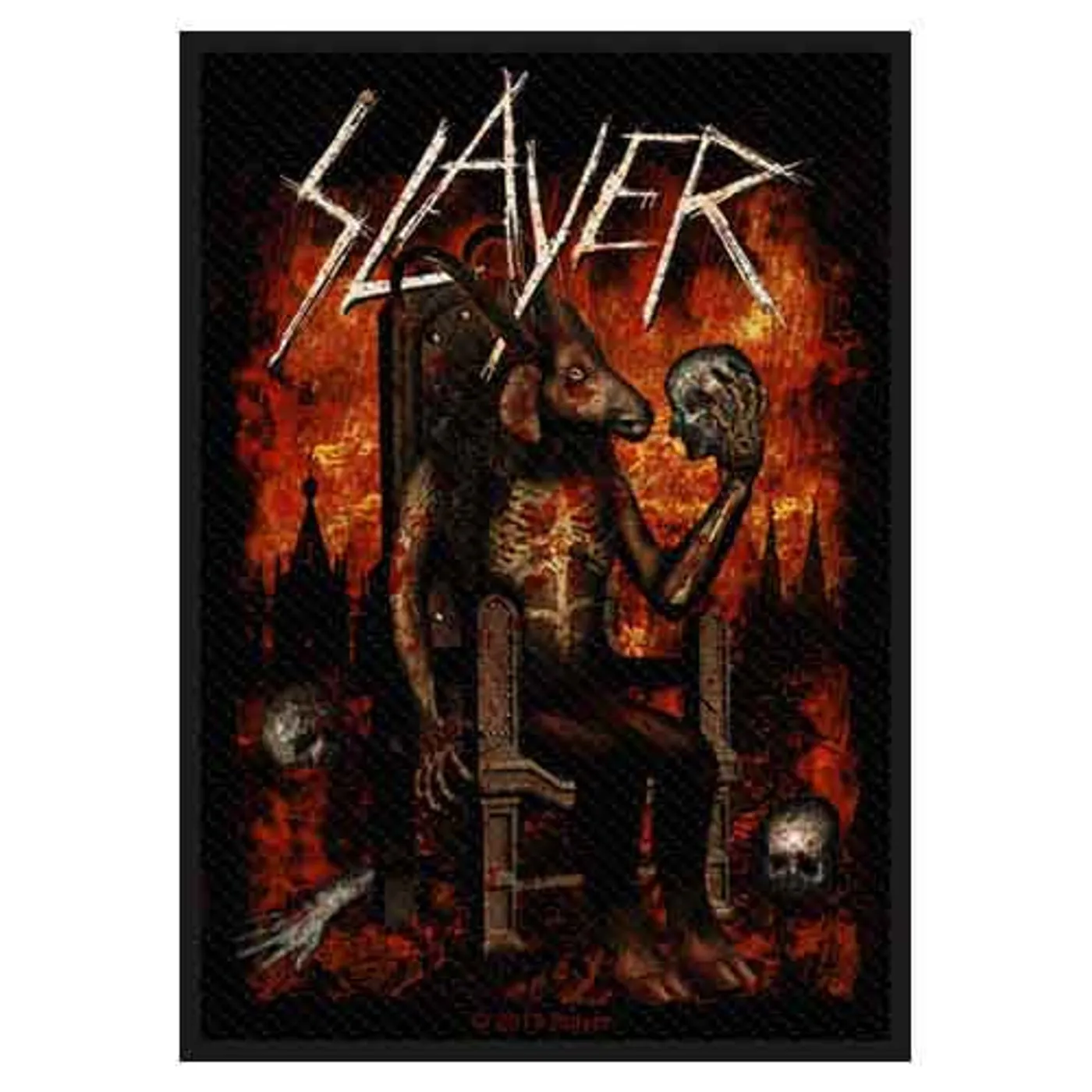 Slayer Patches-Woven Sew On - News Of The World