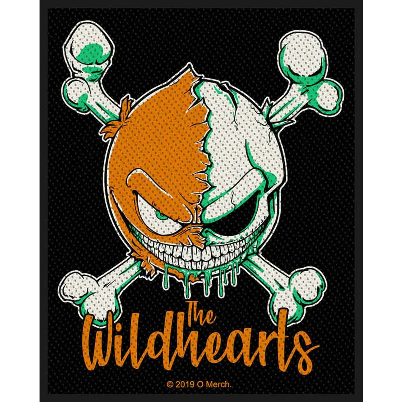 The Wildhearts Patches-Woven Sew On - Scream Bloody Gore
