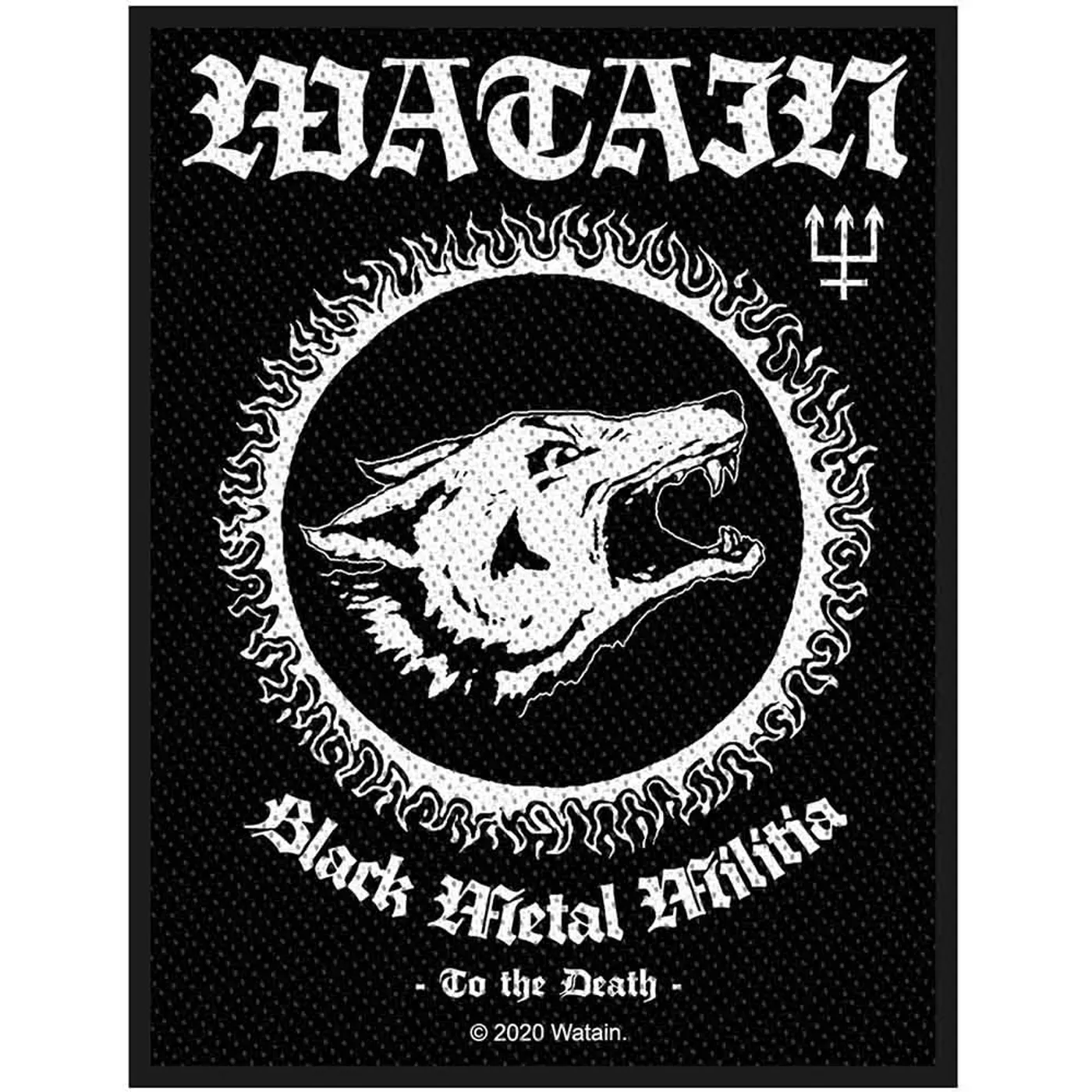 Watain Patches-Woven Sew On - Under A Funeral Moon