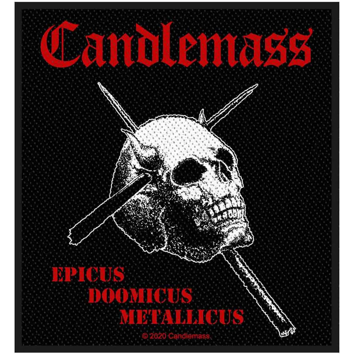 Candlemass Patches-Woven Sew On - Seasons In The Abyss Eagle