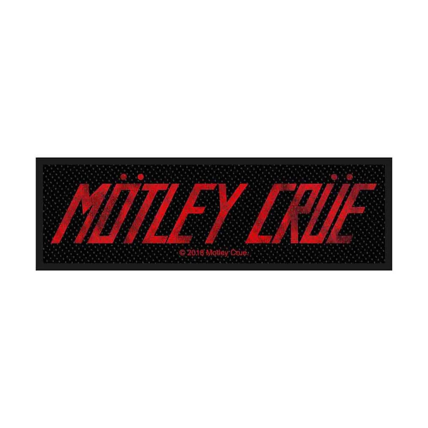 Mötley Crüe Patches-Woven Sew On - Red Logo