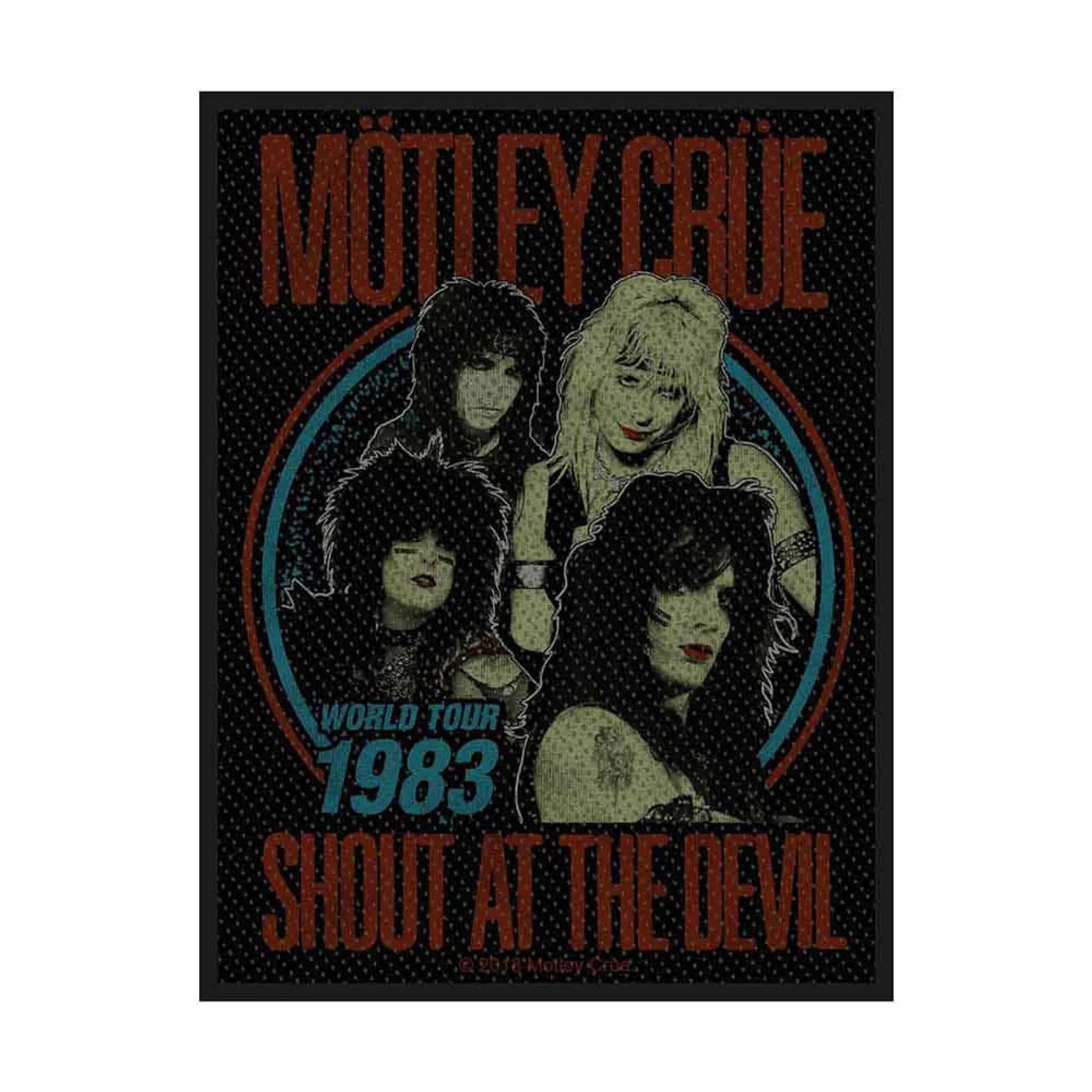 Mötley Crüe Patches-Woven Sew On - Anarchy Symbol