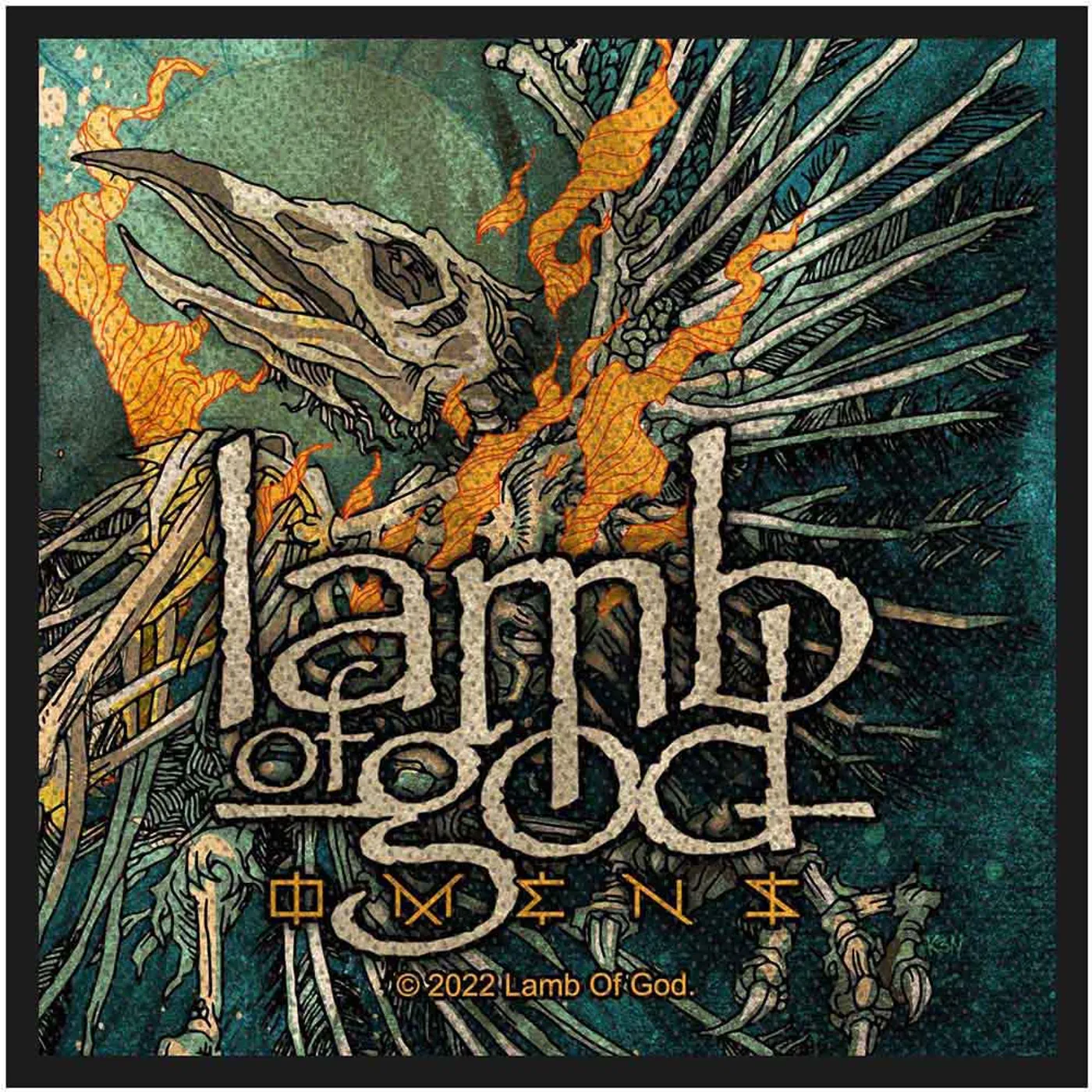 Lamb Of God Patches-Woven Sew On - Hell Bent For Leather