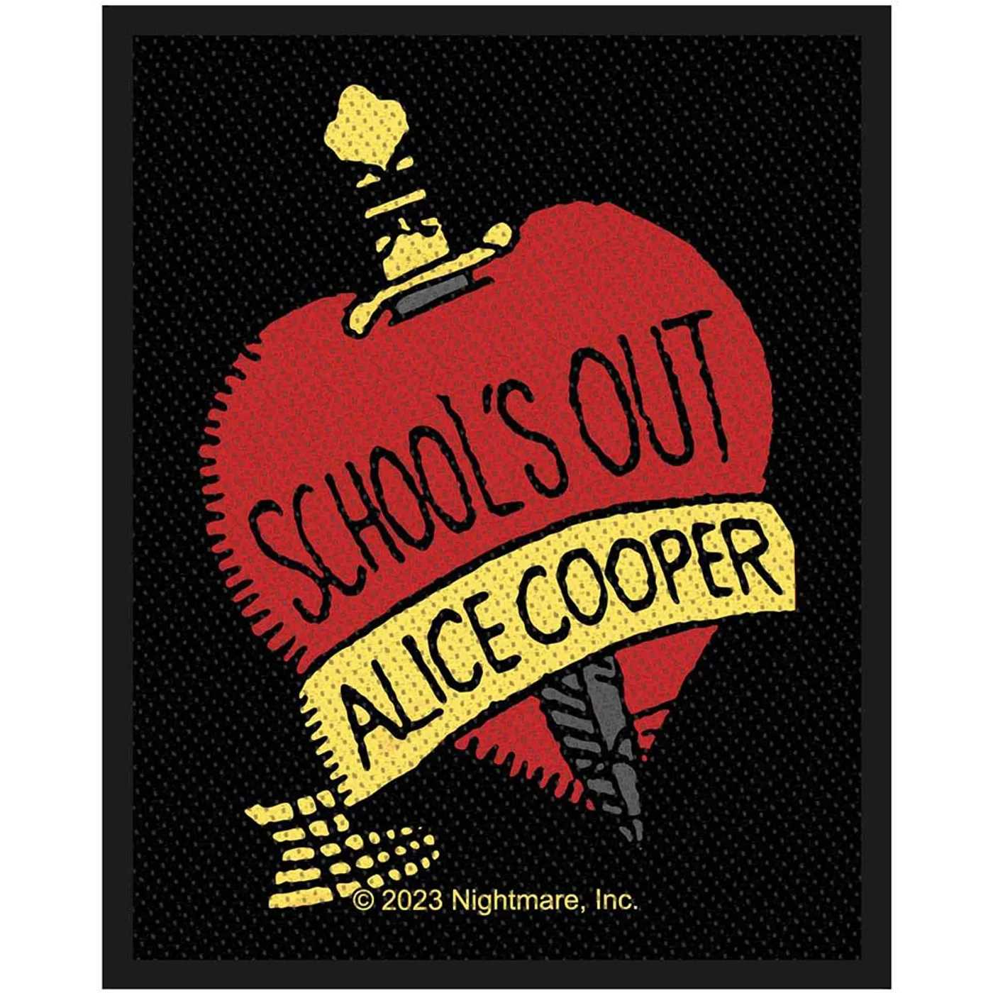 Alice Cooper Patches-Woven Sew On - High Voltage Rock N Roll