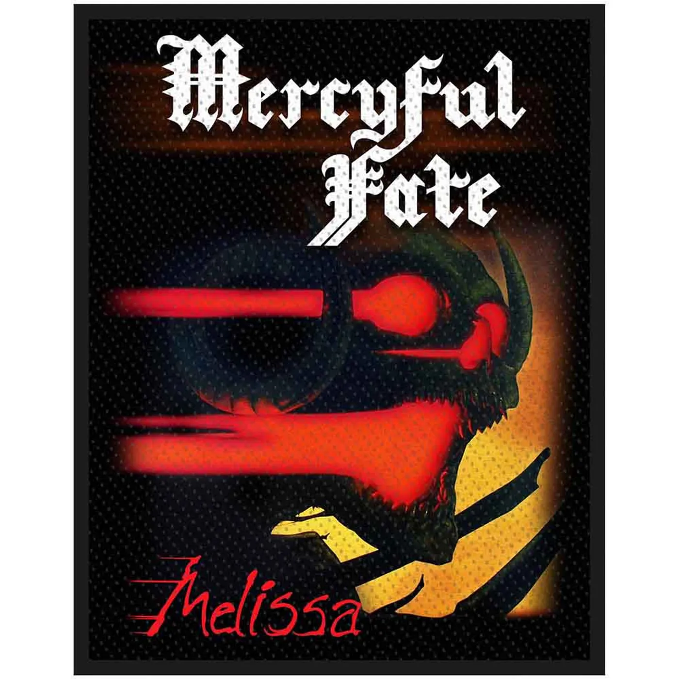 Mercyful Fate Patches-Woven Sew On - Distressed Skull