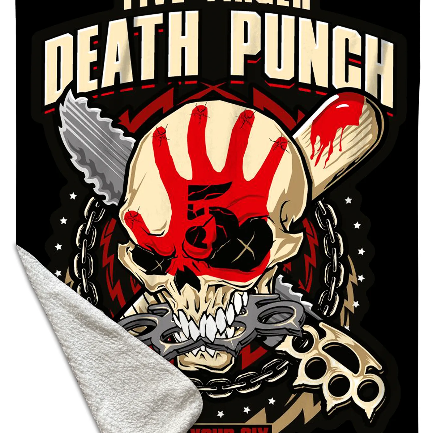 Rocksax Five Finger Death Punch Sherpa Fleece Blanket - Got Your Six