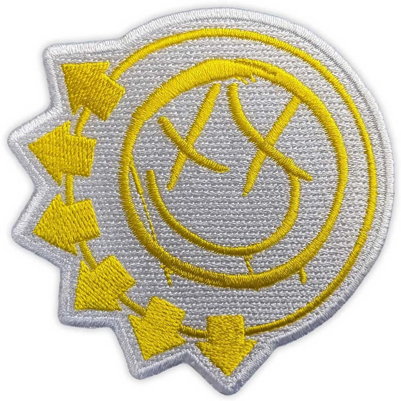 Blink-182 Patches - Iron On - Yellow Six-Arrow Smile