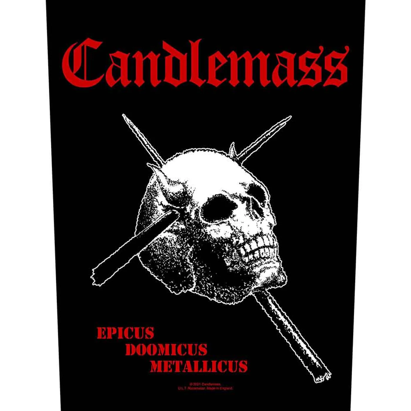 Candlemass Patches - Woven Sew On - Epicus Doomicus Metallicus