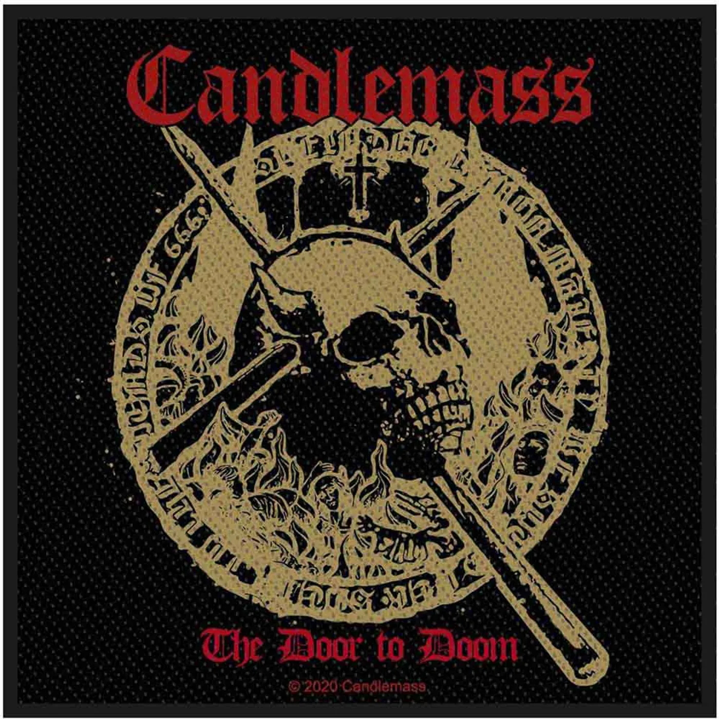 Candlemass Patches - Woven Sew On - The Door To Doom