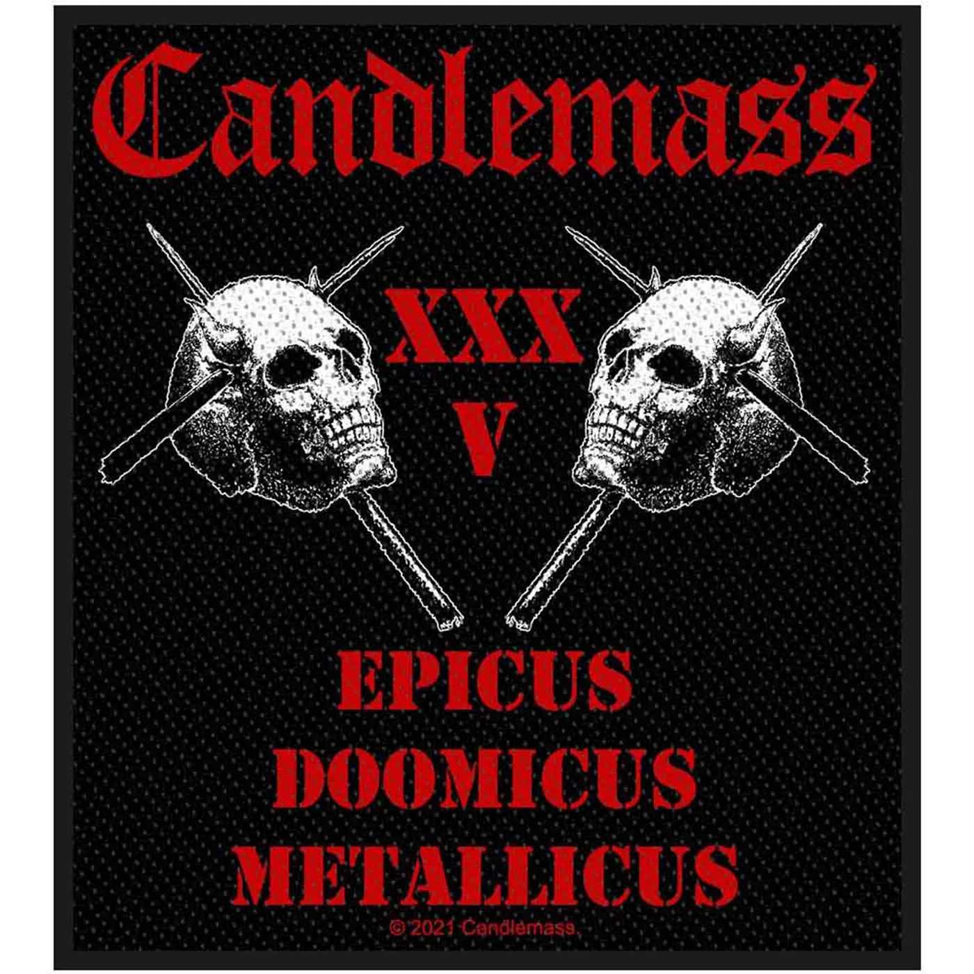 Candlemass Patches - Woven Sew On - Epicus 35th Anniversary