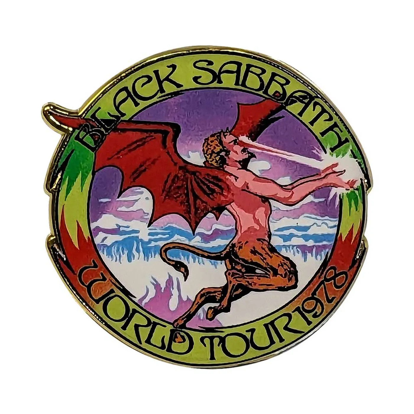 Black Sabbath Pin Badge - World Tour 1978