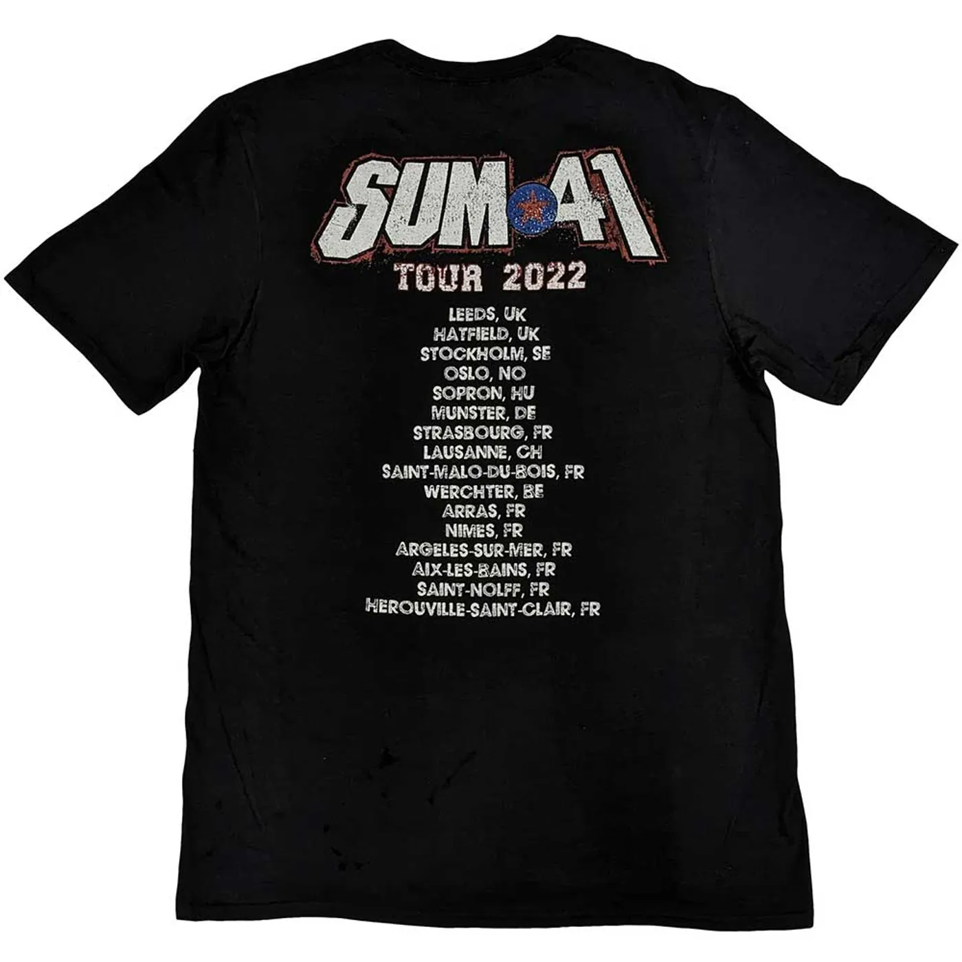 Sum 41 T Shirt - AKNF Grid European Tour 2022