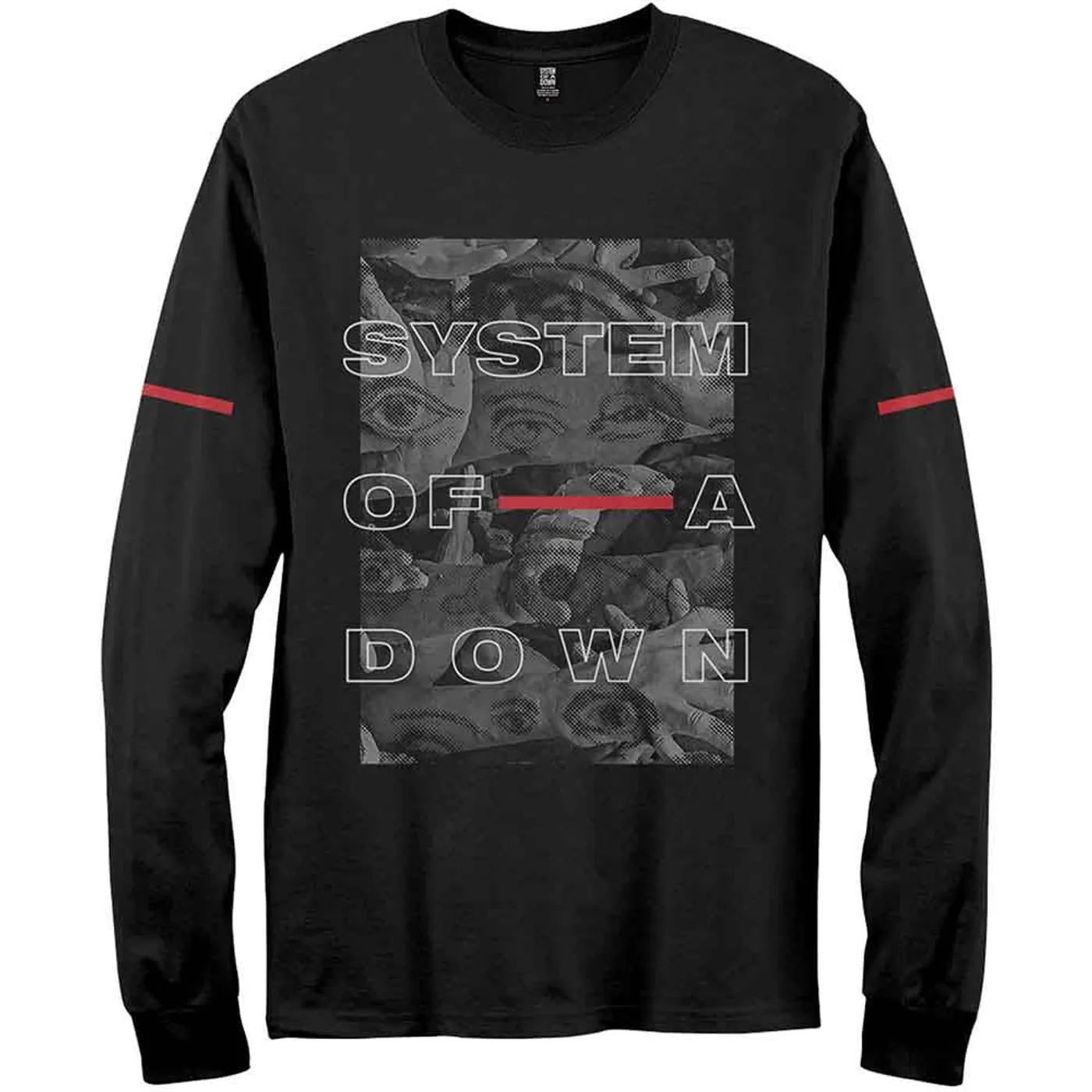 System Of A Down Long Sleeve T Shirt - Eye Collage