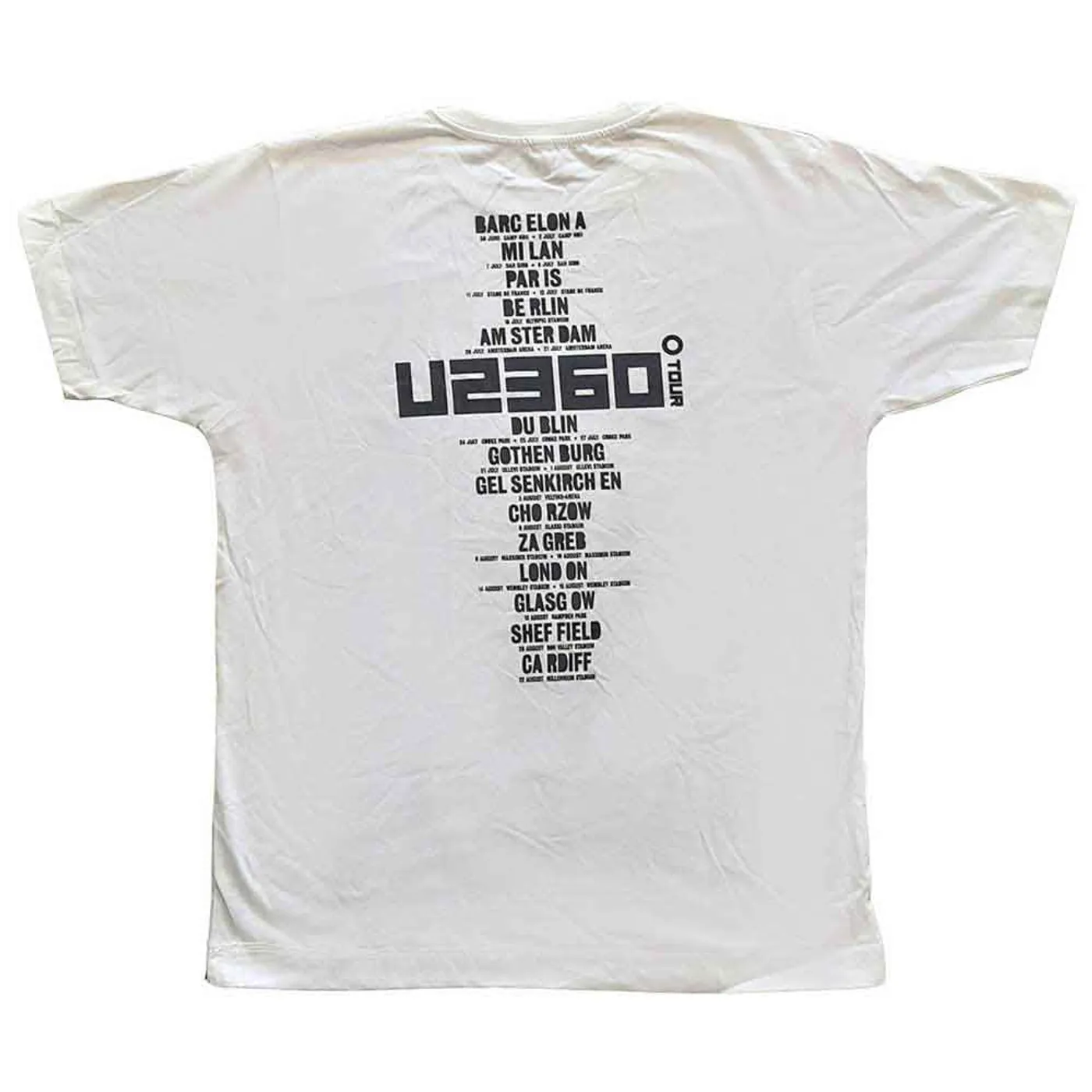 U2 T Shirt - 360 Degree Tour 2009 Stand Up To Rockstars