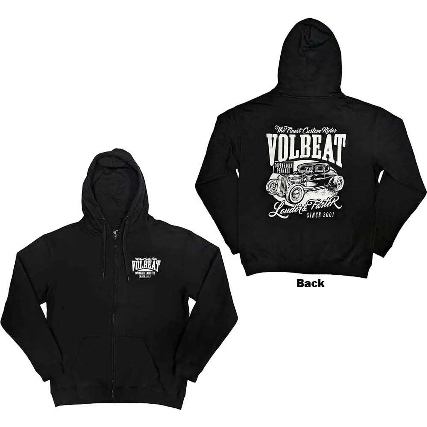Volbeat Zip Hoodie - Louder and Faster