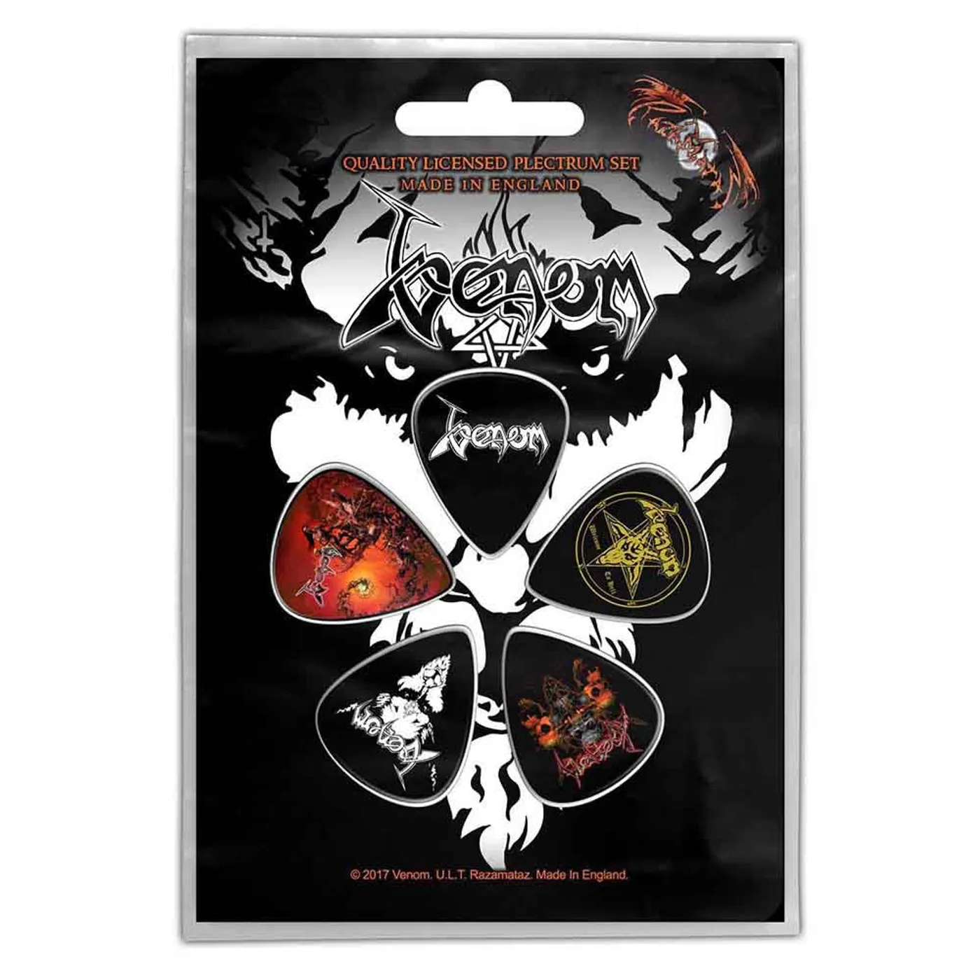 Venom Plectrum - Multi -pack - Black Metal
