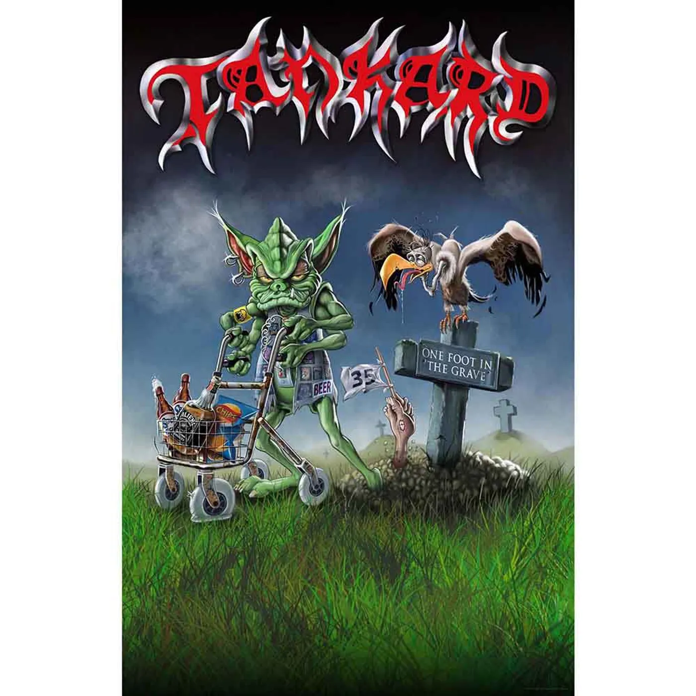 Tankard Posters - Textile - One Foot In The Grave