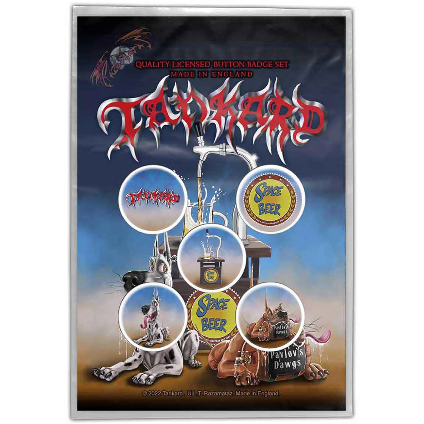 Tankard Plastic Pin Badge - Pavlov's Dawgs