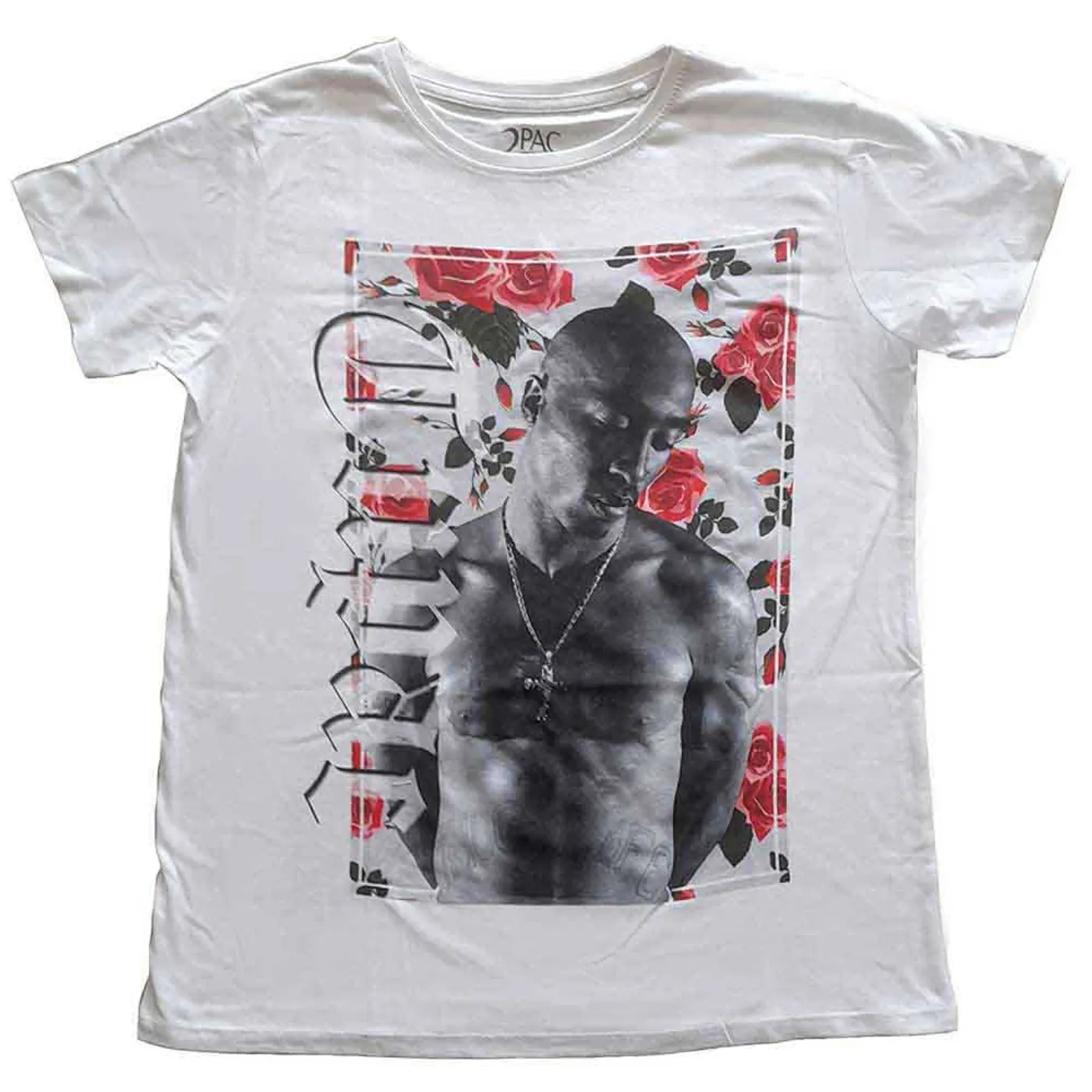 Tupac Woman's T Shirt - Floral