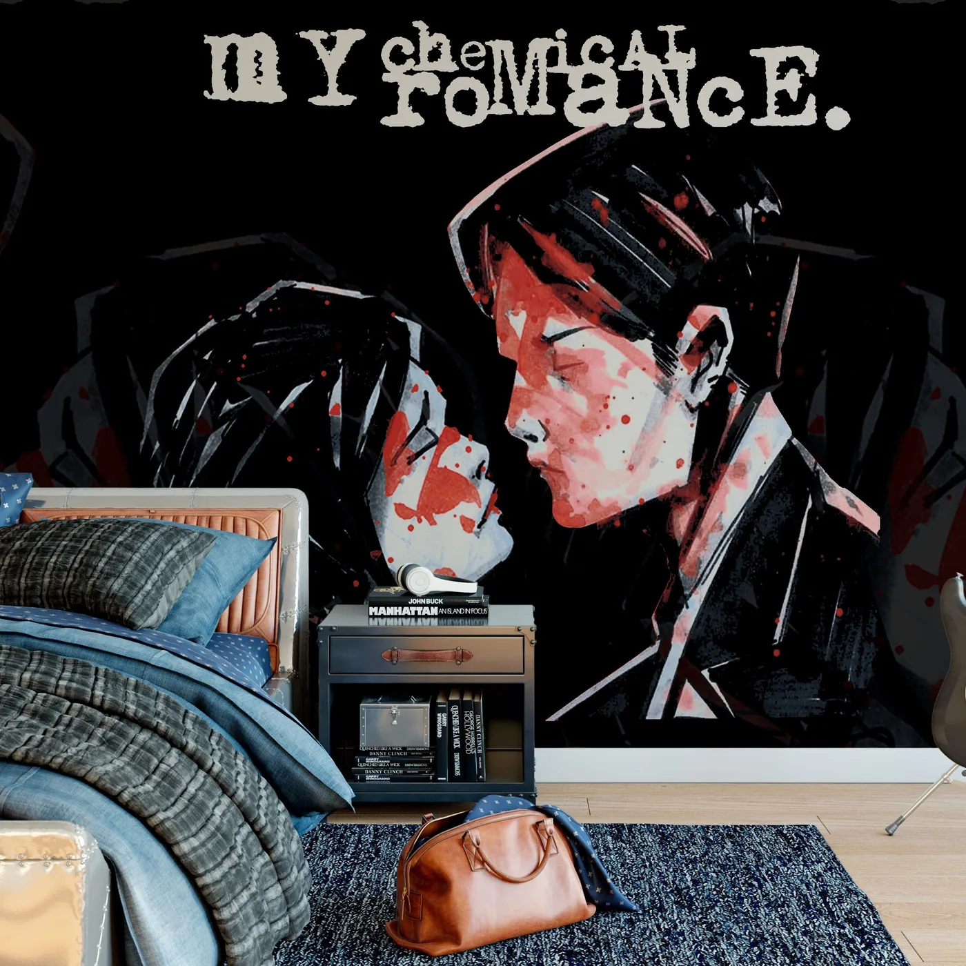 Rock Roll My Chemical Romance Mural - Three Cheers For Sweet Revenge