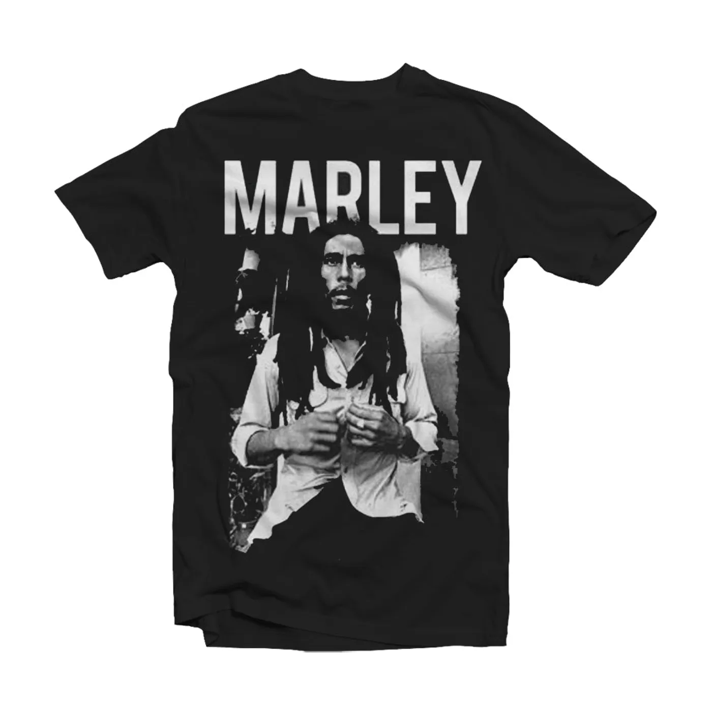 Bob Marley T Shirt - B/W Photo