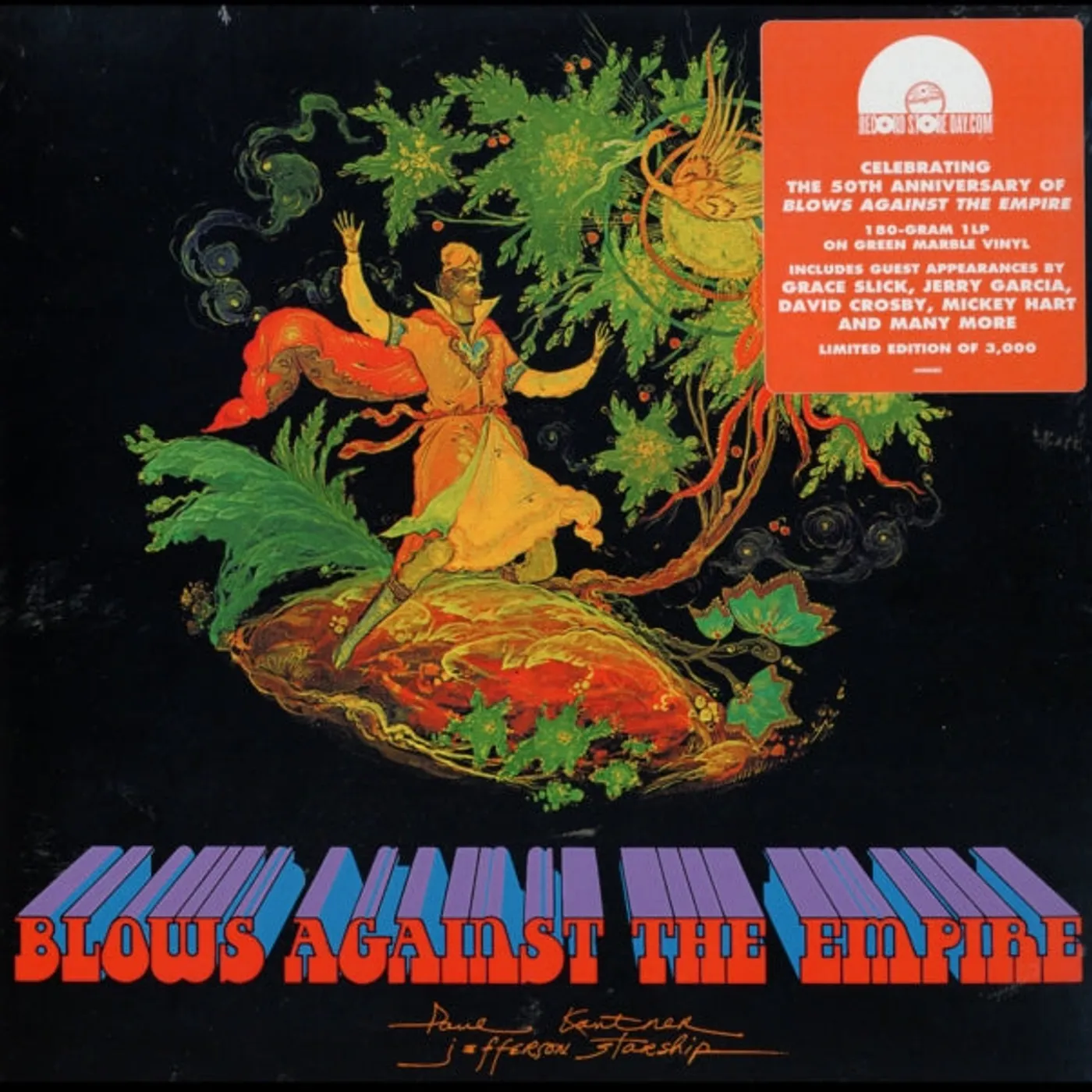 Paul Kantner/Jefferson Starship LP Vinyl Record - Blows Against The Empire (50th Anniversary Edition) (Green Marble Vinyl) (Black Friday 20. 20. )