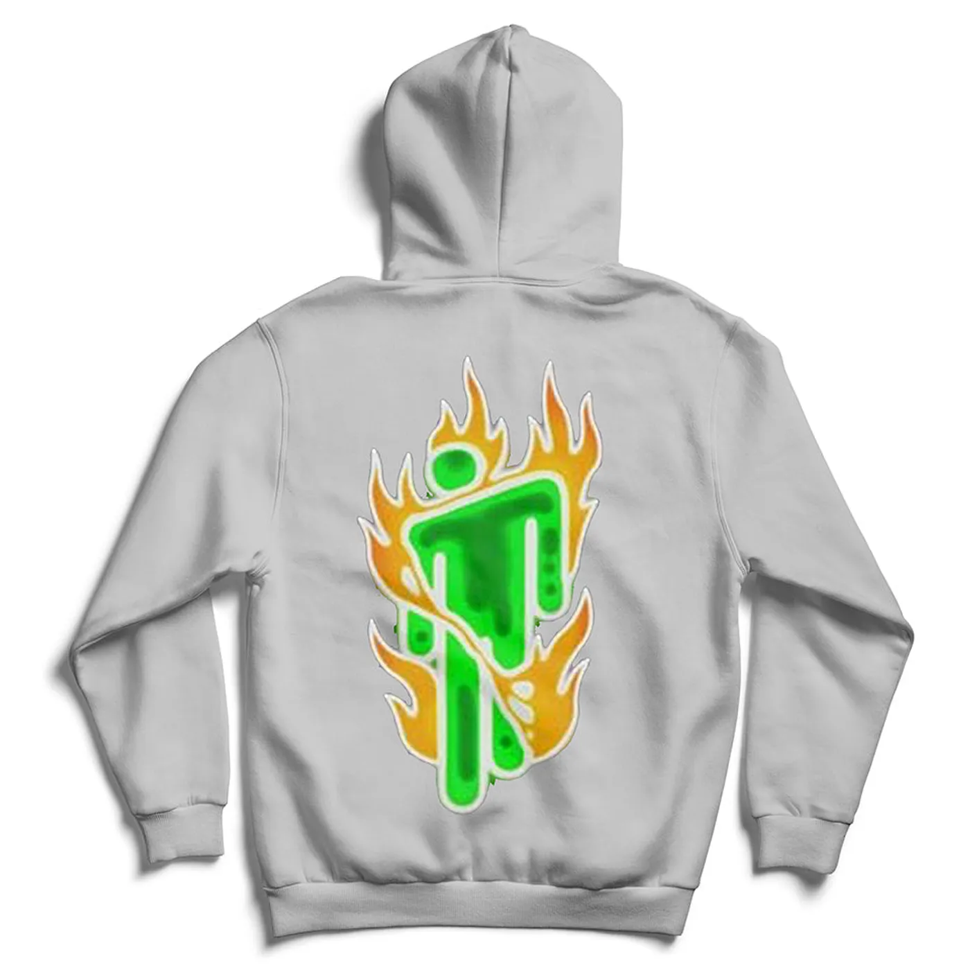 Billie Eilish Hoodie - Airbrush Flames Blohsh