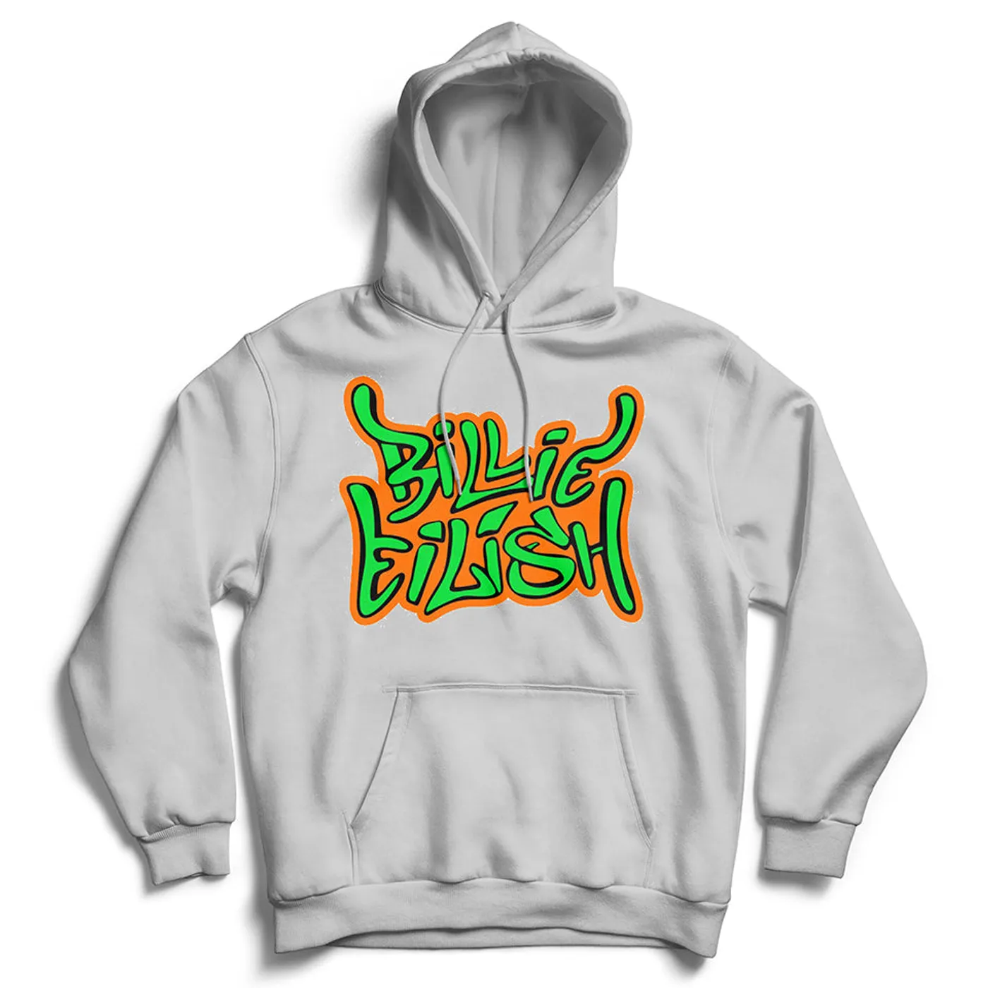 Billie Eilish Hoodie - Airbrush Flames Blohsh